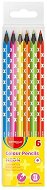 KEYROAD Neon dreieckig 6 Farben - Buntstifte