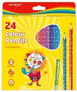 KEYROAD Triangular 24 Colours - Coloured Pencils