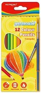KEYROAD Watercolour Triangular with Brush, 12 colours - Coloured Pencils