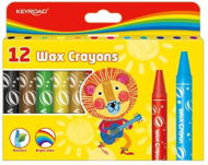 Wax Crayons KEYROAD 14mm 12 colours - Voskovky