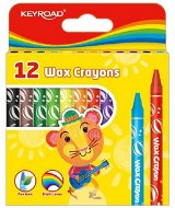 Wax Crayons KEYROAD 8mm 12 colours - Voskovky