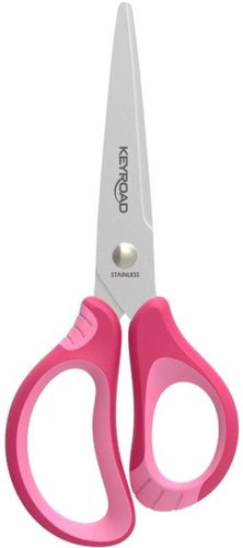 KEYROAD Soft 15cm, Pink - Office Scissors  - Main image