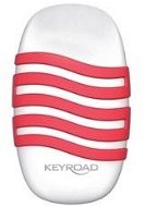 KEYROAD Wave Radiergummi - weiß/rot - Gummi