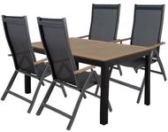 DOPPLER Sedací souprava EXPERTWOOD Plus, 4+1, hliníková - Set