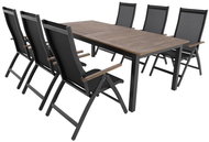 DOPPLER Sofa set EXPERTWOOD Plus, 6+1, aluminium - Garden Furniture
