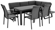 DOPPLER Dining set EXPERTPLUS AVERSA KERAMIK, 6-piece, aluminium - Garden Furniture