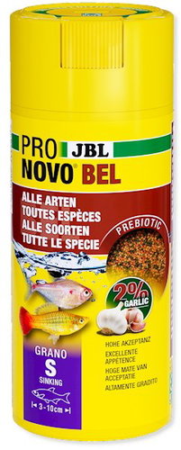 JBL ProNovo Bel Grano S, 250ml Main image JBL ProNovo Bel Grano S, 250ml - Aquarium Fish Food - Main image