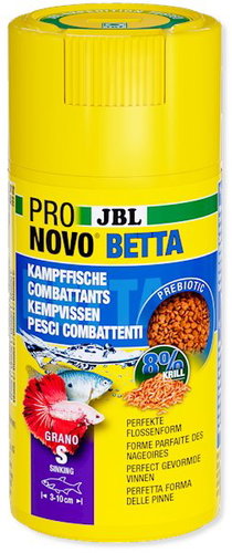 JBL ProNovo Betta Grano S, 100ml Click Main image JBL ProNovo Betta Grano S, 100ml Click - Aquarium Fish Food - Main image