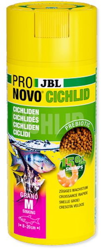 JBL ProNovo Cichlid Grano M Click, 250ml - Aquarium Fish Food - Main image