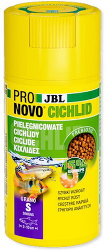 JBL ProNovo Cichlid Grano S, 100ml - Aquarium Fish Food - Main image