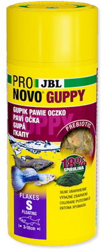 JBL ProNovo Guppy Flakes S, 250ml - Aquarium Fish Food - Main image