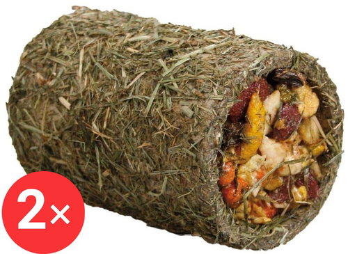 Karlie hay tunnel filled with fruit for rodents 2 × 125 g - Rodent Food - Main image
