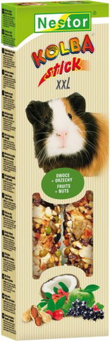 Nestor XXL Sticks for Large Rodents and Rabbits with Fruit and Nuts 150g 2 pcs - Treats for Rodents - Main image