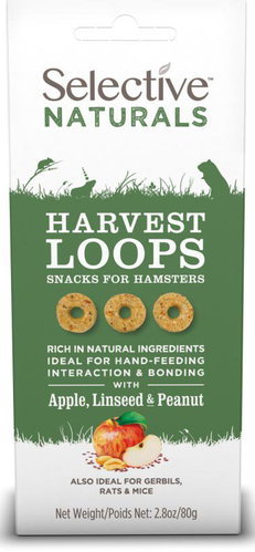 Selective Supreme Naturals snack Harvest Loops 80 g - Treats for Rodents - Main image