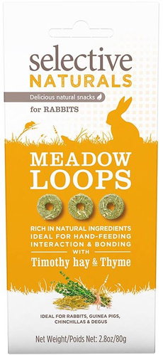 Selective Supreme Naturals snack Meadow Loops 80 g - Treats for Rodents - Main image