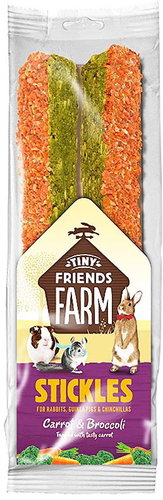 Selective Supreme Tiny FARM Friends Stickles Carrot & Broccoli 2 ks 100 g - Treats for Rodents - Main image