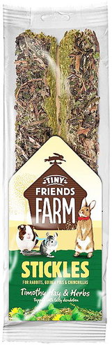 Selective Supreme Tiny FARM Friends Stickles Timothy Hay & Herbs 2pcs 100g - Treats for Rodents - Main image