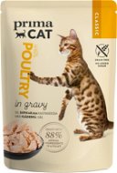 PrimaCat Food Pouch, Fillets with Poultry in Gravy, 85g - Cat Food Pouch