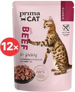 PrimaCat Food Pouch Fillets with Beef in Juice 12 × 85g - Cat Food Pouch