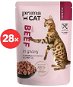 PrimaCat Food Pouch Fillets with Beef in Gravy 28 x 85g - Cat Food Pouch