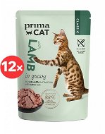 PrimaCat Food Pouch Fillets with Lamb in Gravy 12 × 85g - Cat Food Pouch