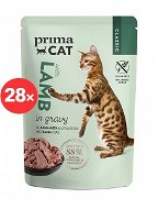 PrimaCat Pouch Fillets with Lamb in Gravy 28 x 85g - Cat Food Pouch