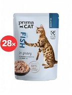 PrimaCat Pocket Fillets with Fish in Gravy 28 x 85g - Cat Food Pouch