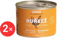 LOUIE chicken with rice and taurine 2 × 200 g - Canned Food for Cats