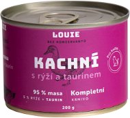 LOUIE Compl. Cat Food - Duck (95%) with Rice (5%) and Taurine 200g - Canned Food for Cats