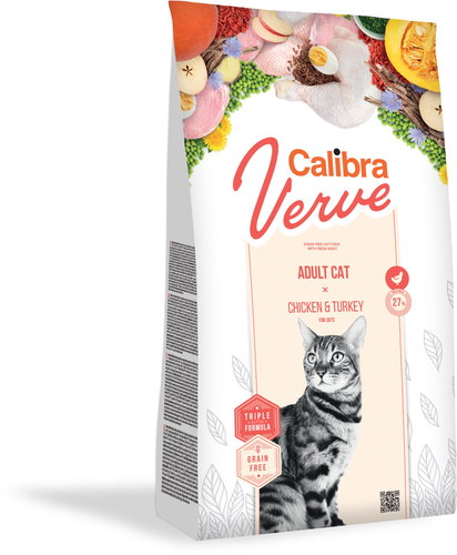 Calibra Cat Verve GF Adult Chicken & Turkey 3,5kg NEW - Cat Kibble - Main image