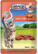 MAC's Cat Teľacie a Hovädzie s brusnicami 100 g - Kapsička pre mačky
