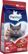 PreVital granule s hovädzím pre dospelé mačky 1,4 kg - Granule pre mačky