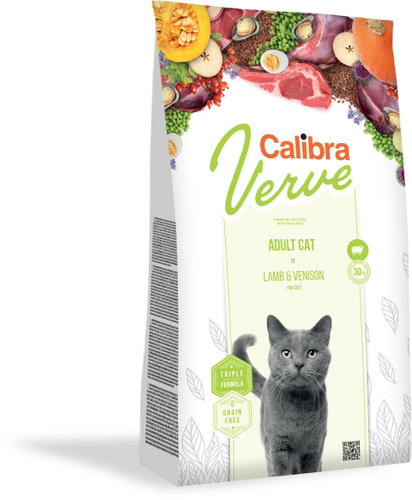 Calibra Cat Verve GF Adult Lamb & Venison 8+ 750g NEW - Cat Kibble - Main image