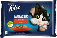 Felix Fantastic pouches for cats, beef and chicken in jelly, 4x85g - Cat Food Pouch