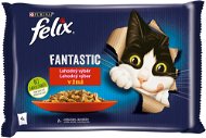 Felix Fantastic s králikom a jahňacím v želé 4× 85 g - Kapsička pre mačky