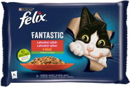 Felix Fantastic pouches for cats, chicken and beef 4x85g - Cat Food Pouch