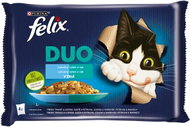 Felix Fantastic DUO cod and salmon, salmon and sardines, herring and trout, trout and mackerel 4x85g - Cat Food Pouch