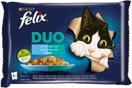 Felix Fantastic DUO  Cod and Salmon, Salmon and Sardines, Herring and Trout, Trout and Mackerel 4 x  - Cat Food Pouch