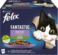 Felix Fantastic pouches for cats, beef, chicken, salmon, trout 12x85g - Cat Food Pouch