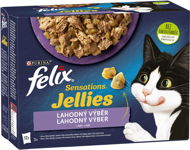 Felix Sensations Jellies Lamb, Mackerel, Cod, Turkey in Delicious Jelly 12 x 85g - Cat Food Pouch