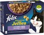 Felix Sensations Jellies Lamb, Mackerel, Cod, Turkey in Delicious Jelly 12 x 85g - Cat Food Pouch