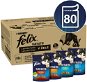 Felix Fantastic with Beef / Chicken / Tuna / Cod in Jelly 80 x 85g - Cat Food Pouch
