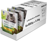 Perfect Fit granuly pre mačky Vital & Nature Adult kuracie a morčacie 6× 650 g - Granule pre mačky