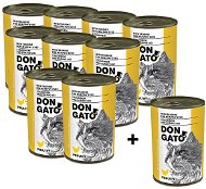 Don Gato Hydinové 9× 415 g + 1 zadarmo - Konzerva pre mačky