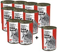 Don Gato Beef 9 × 415g + 1 free - Canned Food for Cats