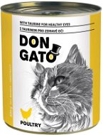 Don Gato Konzerva pro kočky s drůbežím 850 g - Konzerva pro kočky