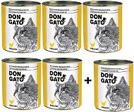 Don Gato Hydinové 5× 850 g + 1 zadarmo - Konzerva pre mačky