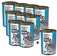 Don Gato konzerva mačka ryba 9× 415 g + 1 zadarmo - Konzerva pre mačky