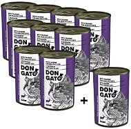 Don Gato Venison Canned Food for Cats 9 × 415g + 1 free - Canned Food for Cats