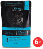 Fitmin For Life Duck pocket for cats 6 × 85 g - Cat Food Pouch